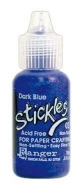 Ranger Stickles glitterlijm dark blue (donkerblauw) flesje 18 ml