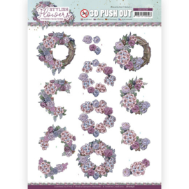 Yvonne Creations Stylish Flowers Romantic Roses 3D push out A4 SB10638