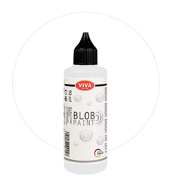 Viva Decor Blob paint (verf) Weiss (wit) flesje 90 ml