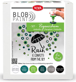 Viva Decor Blob paint (verf) FarbSet Regenschirm 6 x 90 ml