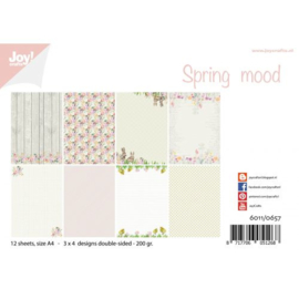 Joy!Crafts Spring mood papierset A4 12 vellen 6011/0657