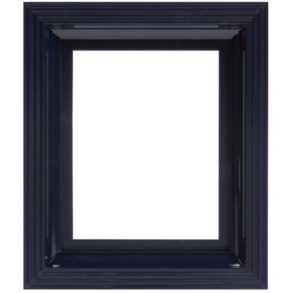 Pixelhobby kunststof lijst frame zwart-blauw 14,6 x 17,2 cm dikte 2,5 cm