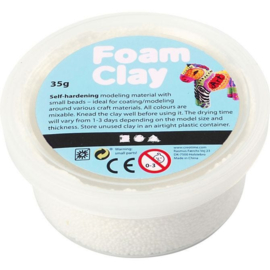 Foam Clay (klei) wit bakje à 35 gram