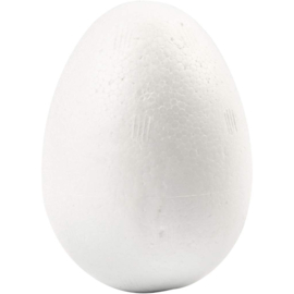 Styropor (piepschuim) eieren 6 cm hoog 5 stuks