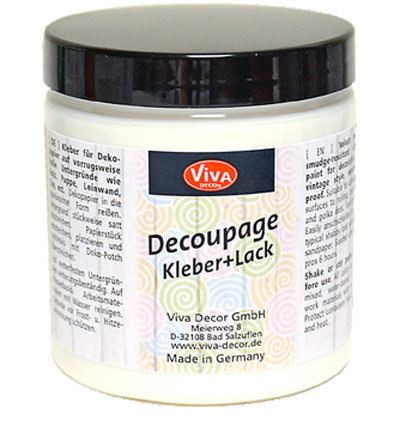 Viva Decor Decoupage Kleber + Lack (laklijm) pot 250 ml 112103050