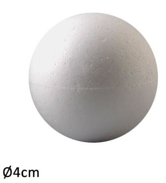 Styropor (piepschuim) ballen Ø 4 cm 5 stuks