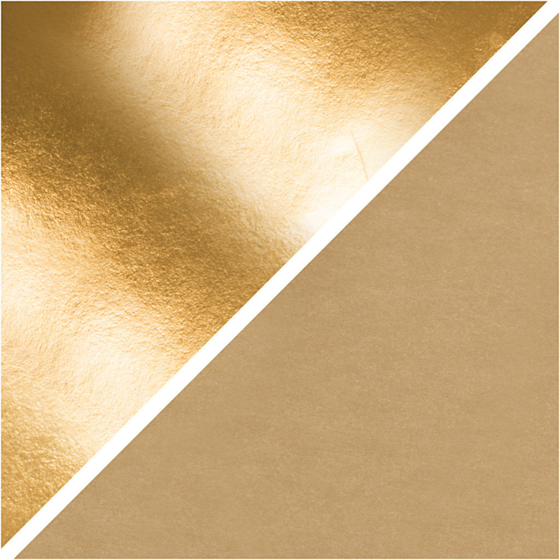 Faux Leather papier goud 350g/m2 breed 50 cm 1 meter