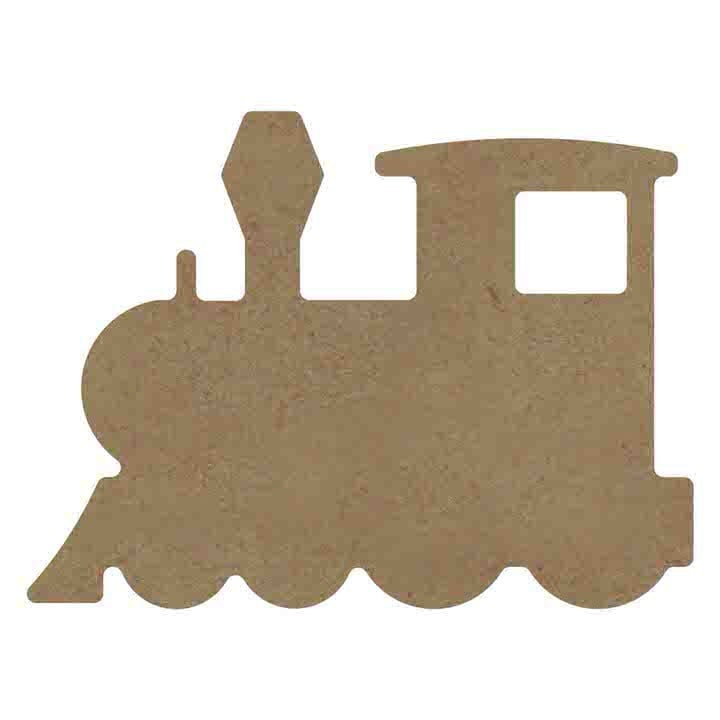 Gomille MDF locomotief (trein) 15 x 11 cm dikte 5 mm