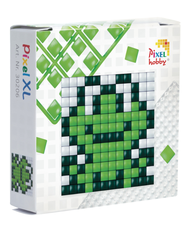 Pixelhobby XL startset groene kikker 6,2 x 6,2 cm