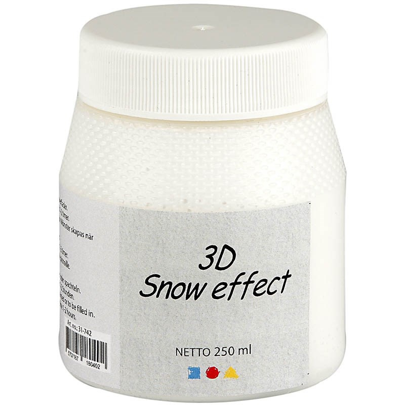 3D Snow (Sneeuw) effect pasta pot 250 ml