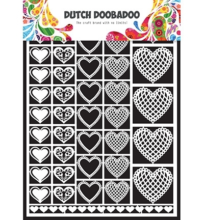 Dutch Doobadoo Paper Art A5 Hearts (harten) 472.948.001
