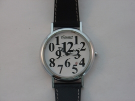 Exquisit chroom herenhorloge