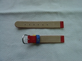 Leren horlogeband voor kinderen 12 mm.