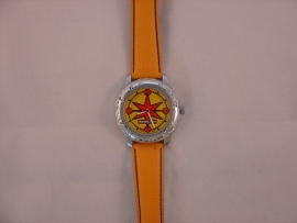 ReWATCH horloge met oranje band.