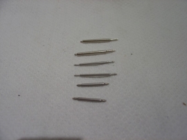 Push pins 1.3 mm. met kraag 6 stuks