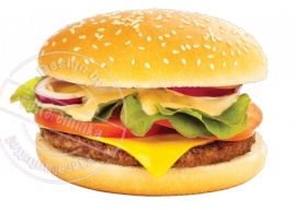 Strijkapplicatie Burger