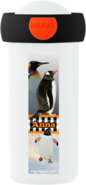 Set Mepal broodtrommel en drinkbeker Pinguin STOER