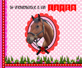 Vriendenboekje Paarden  met naam (en evt foto)