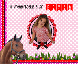 Vriendenboekje Paarden  met naam (en evt foto)