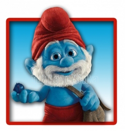 Strijkapplicatie Grote Smurf