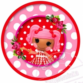 Strijkapplicatie Lalaloopsy sweet girl circles