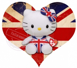 Strijkapplicatie Hello Kitty Londen