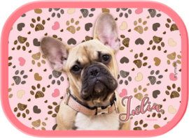 Mepal broodtrommel Frenchy pink (Franse Bulldog)