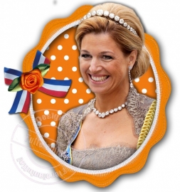 Strijkapplicatie Maxima Koningin!