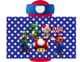 Set broodtrommel en drinkbeker Mario en Luigi Ster