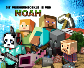 Vriendenboekje Minecraft New  met naam (en evt foto)