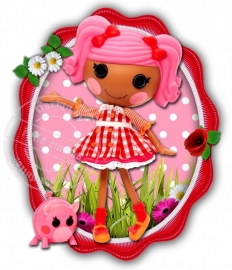 Strijkapplicatie Lalaloopsy Sweetgirl