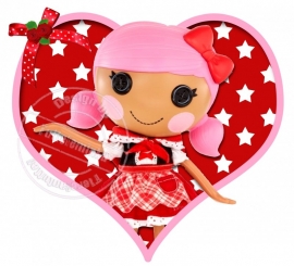 Strijkapplicatie Lalaloopsy Heart