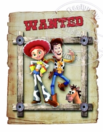 Strijkapplicatie Toy Story Woody en Jessie