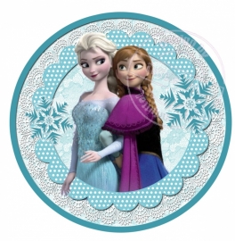 Strijkapplicatie Frozen Anna en Elsa