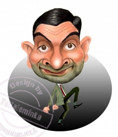 Strijkapplicatie Mister Bean!