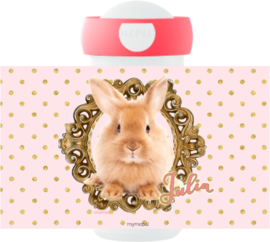 Mepal broodtrommel en drinkbeker Bunny gold