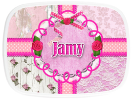 Broodtrommel Jamy pink
