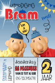 Kinderfeest uitnodiging Buurman & Buurman II