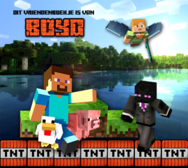 Vriendenboekje Minecraft met naam (en evt foto)