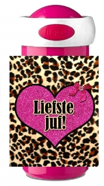 Drinkbeker Bedankt Lieve Juf panter