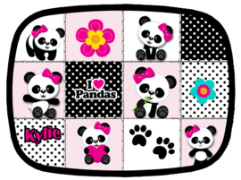 Broodtrommel Panda Patchwork