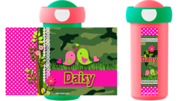 Set Mepal broodtrommel en drinkbeker Army Birds