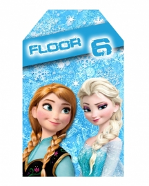 Kinderfeest traktatie labels Frozen, setje van 5 stuks