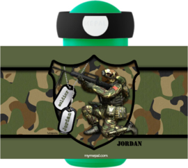 Set broodtrommel en drinkbeker Army Soldier