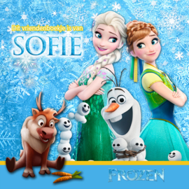 Vriendenboekje Frozen  met naam (en evt foto)