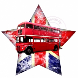 Strijkapplicatie British Bus