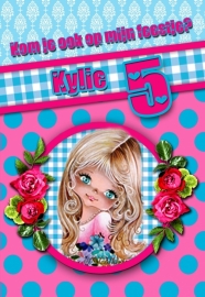 Kinderfeest uitnodiging Kylie, setje van 6 stuks