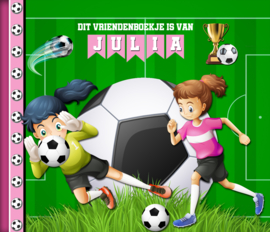 Vriendenboekje Voetbal Girls met naam (en evt foto)