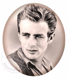 FOR THE LADY`S!!! strijkapplicatie James Dean, ± 20 cm