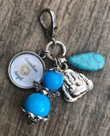 Guardian Angel met bedels turquoise I